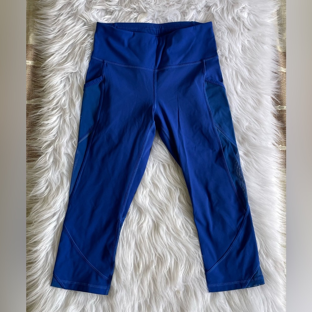 Lululemon capri leggings blue